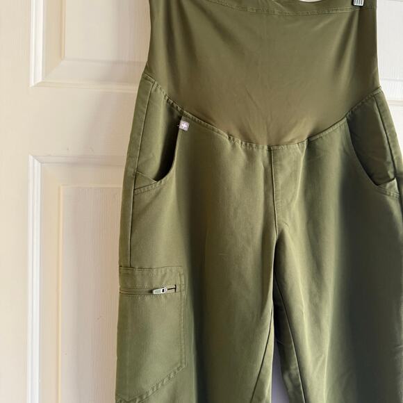 Figs Zamora Maternity Jogger Scrub Pants Army Green Size Small - Picture 3 of 6